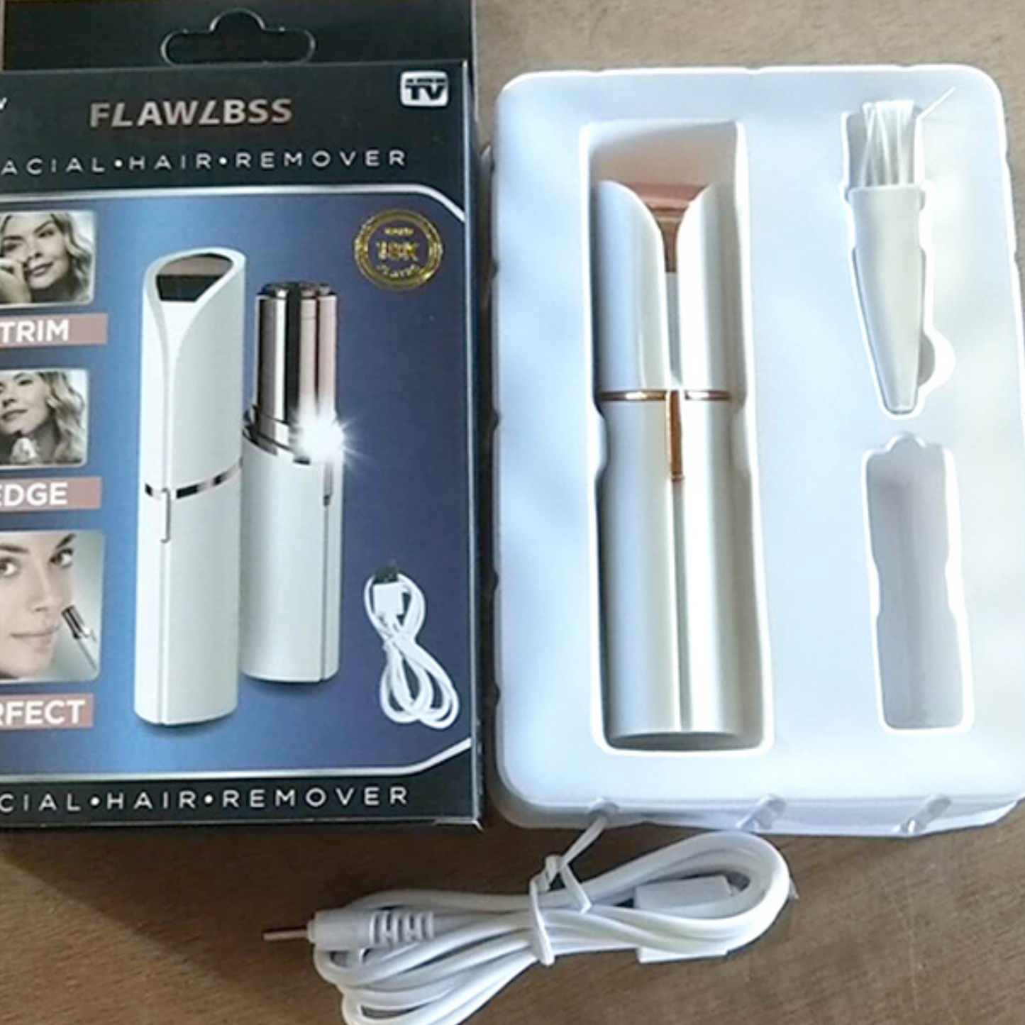 Depiladora De Vello Facial Recargable