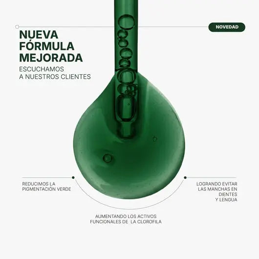 CLOROFILA LÍQUIDA - DESINFLAMA Y ELIMINA MALOS OLORES