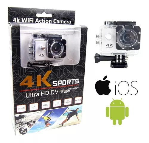 Camara Deportiva 4k con Wifi