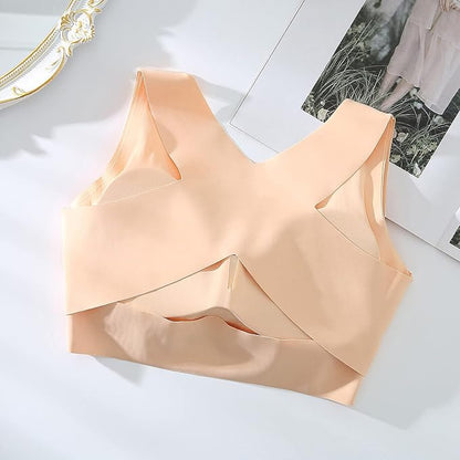 Sujetador de compresión de alto soporte para mujer, para uso diario y ofrece soporte para la espalda, sujetadores para mujer, talla grande, cierre frontal