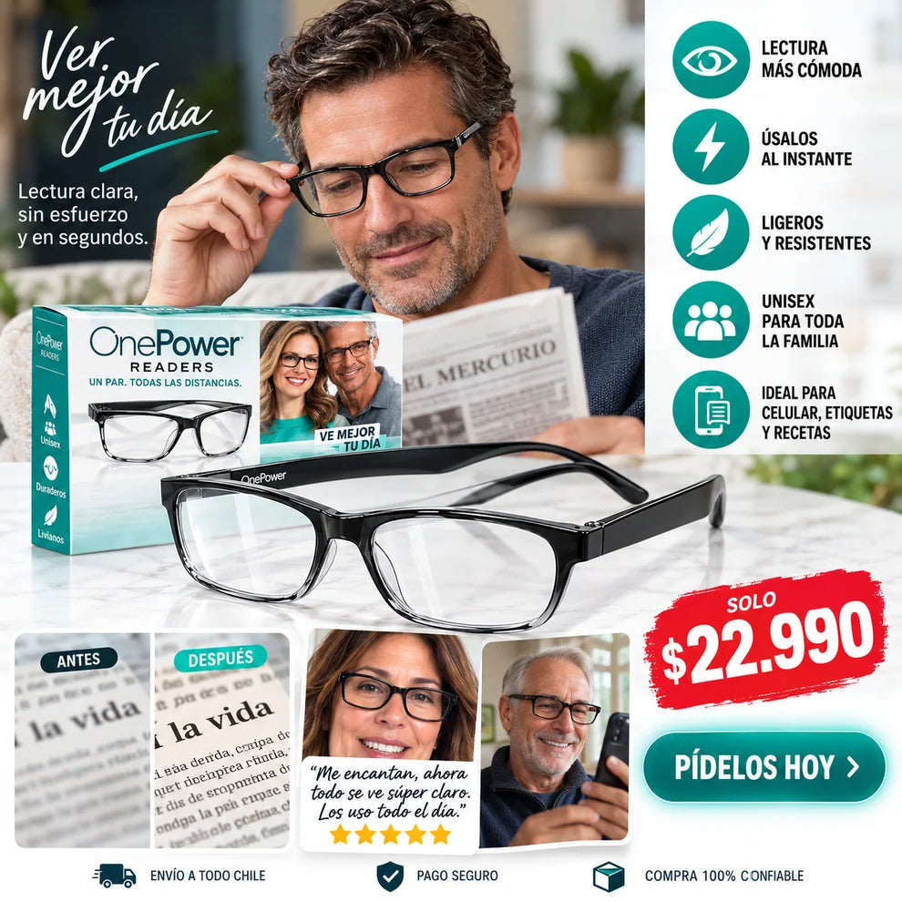 Lentes Opticos OnePower™ – Tu Vista, Más Cómoda