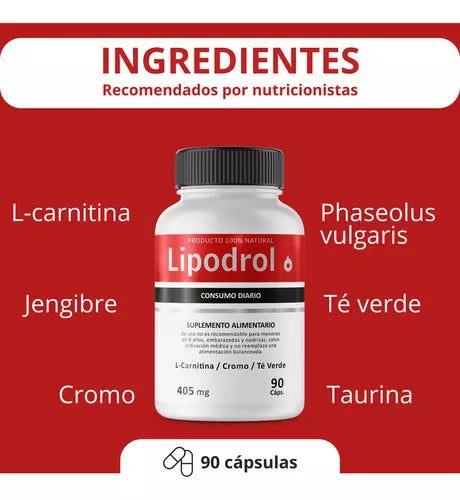 6 Lipodrol + 3 plan en gotas 30 Días gratis