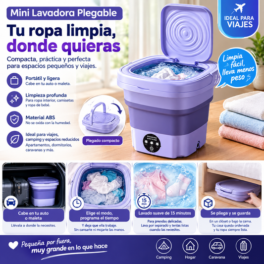 Mini Lavadora Portátil
