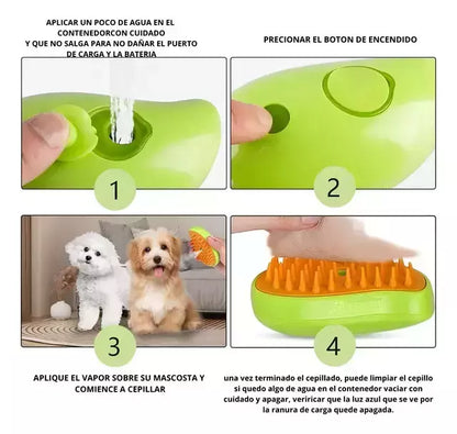 🎁 Cepillo vapor para  mascota